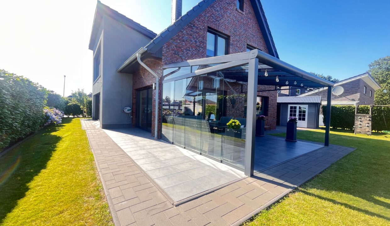 Überdachter Terrasse