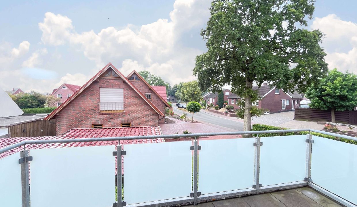 Blick vom Balkon