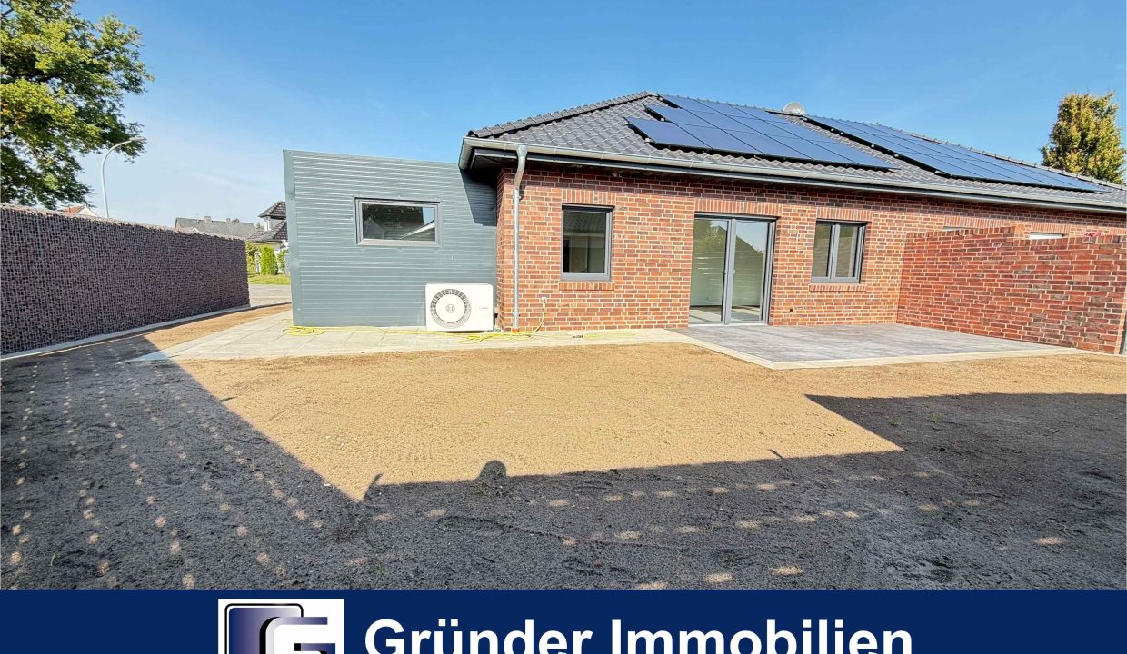 Moderne Bungalowhälfte