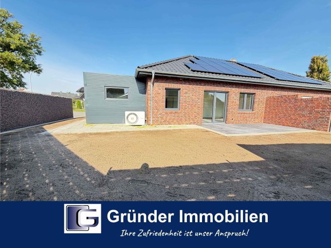 Moderne Bungalowhälfte