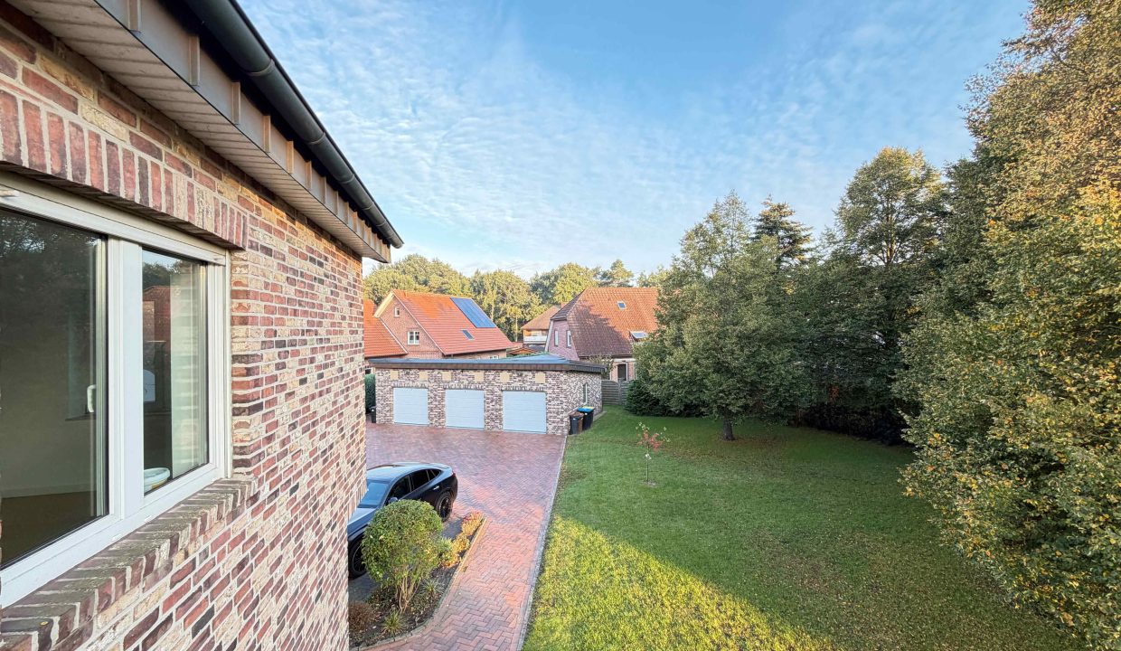 Blick vom Balkon