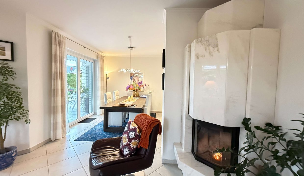 Kamin im Wohnzimmer