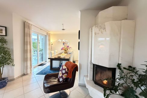 Kamin im Wohnzimmer