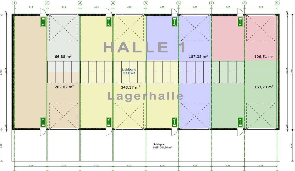 Aufteilung Variante A