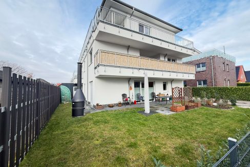 Hausansicht Garten EG-Wohnung