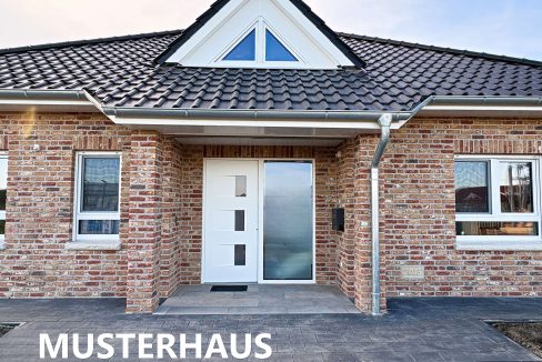 Überdachter Eingangsbereich