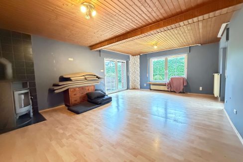 Wohnzimmer mit Kaminofen