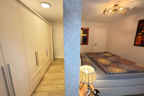 Schlafzimmer mit Einbauschrank