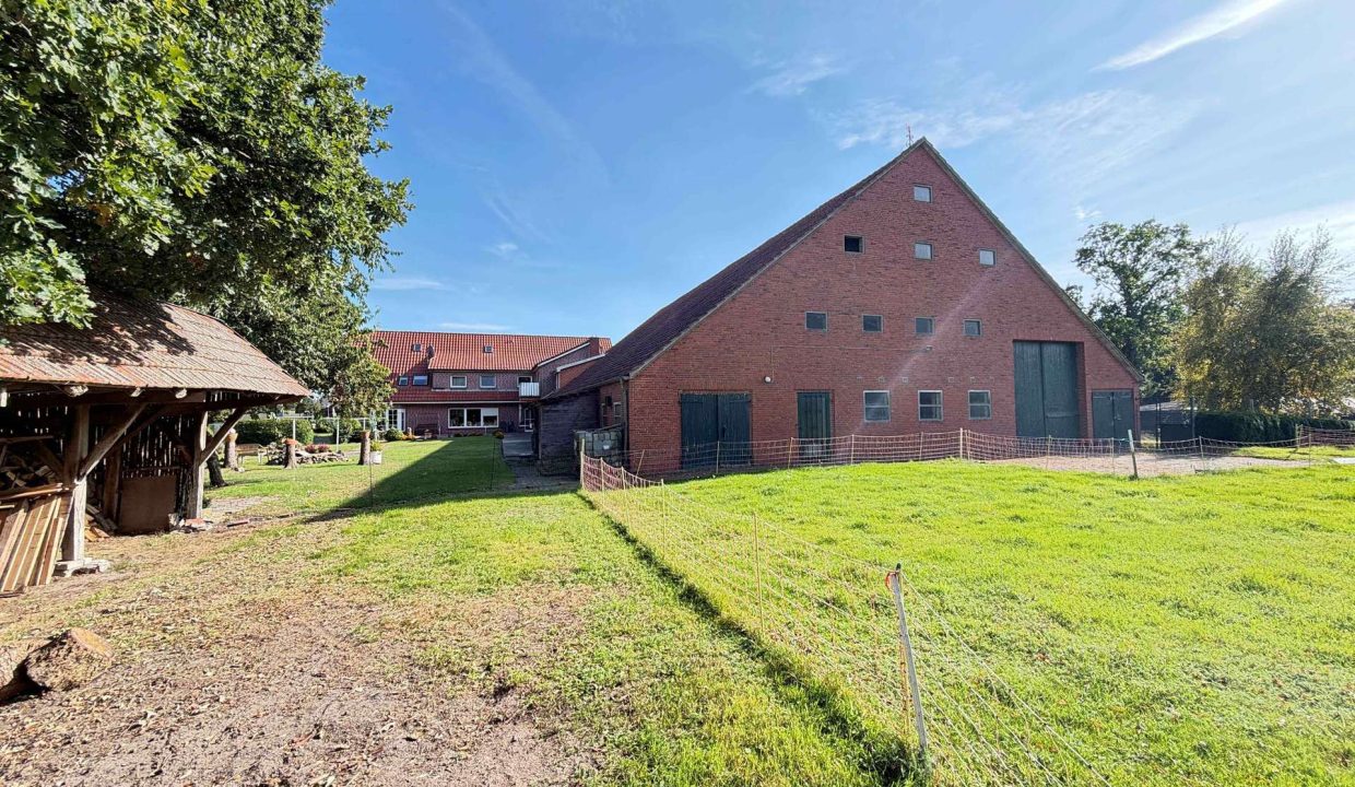 Blick auf die Scheune