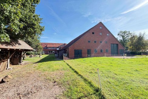 Blick auf die Scheune