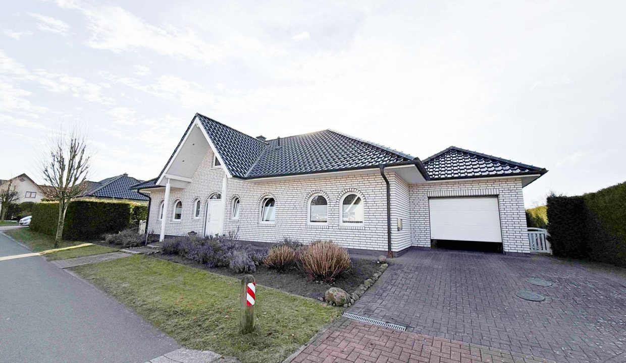 Weißer Top-Bungalow