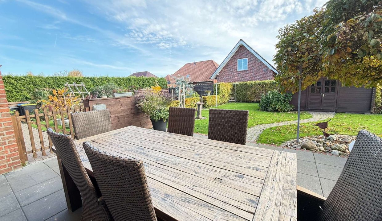 Terrasse Blick in den Garten