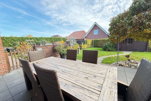 Terrasse Blick in den Garten