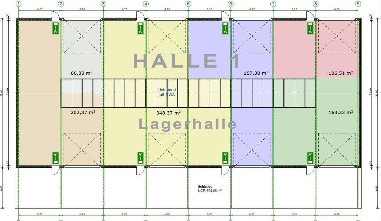 Aufteilung Variante A