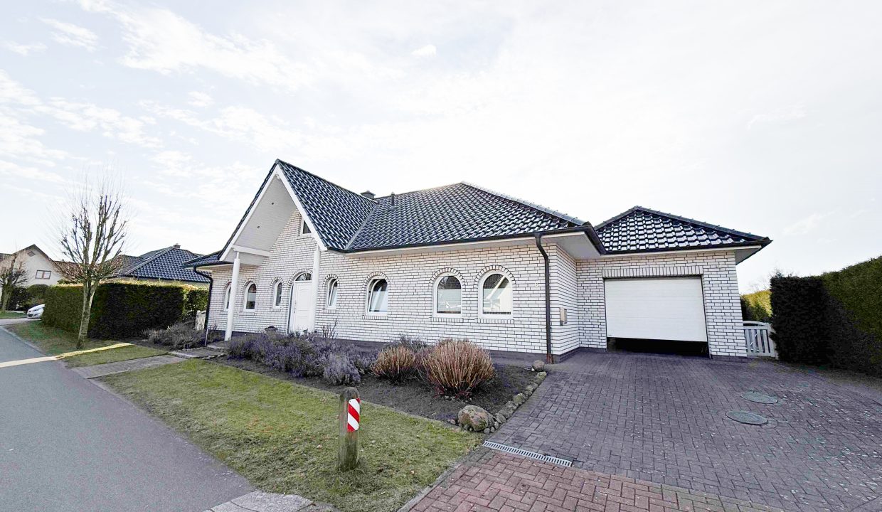 Weißer Top-Bungalow