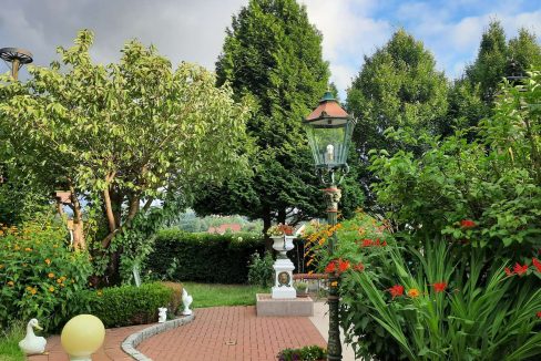 Schöne Gartenansicht