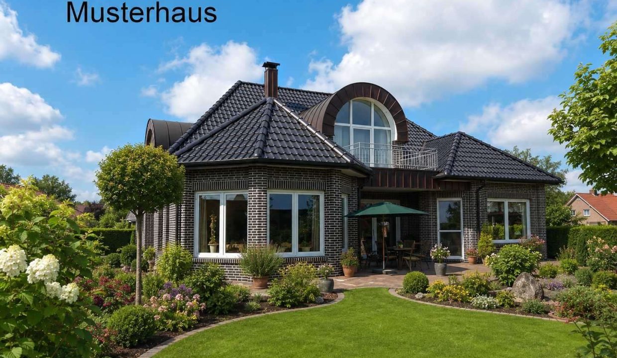 Hausansicht Garten