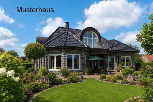 Hausansicht Garten