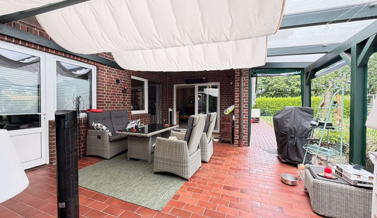 Überdachte Terrasse