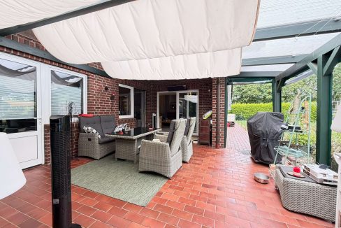 Überdachte Terrasse