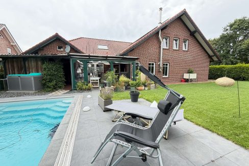 Blick vom Pool