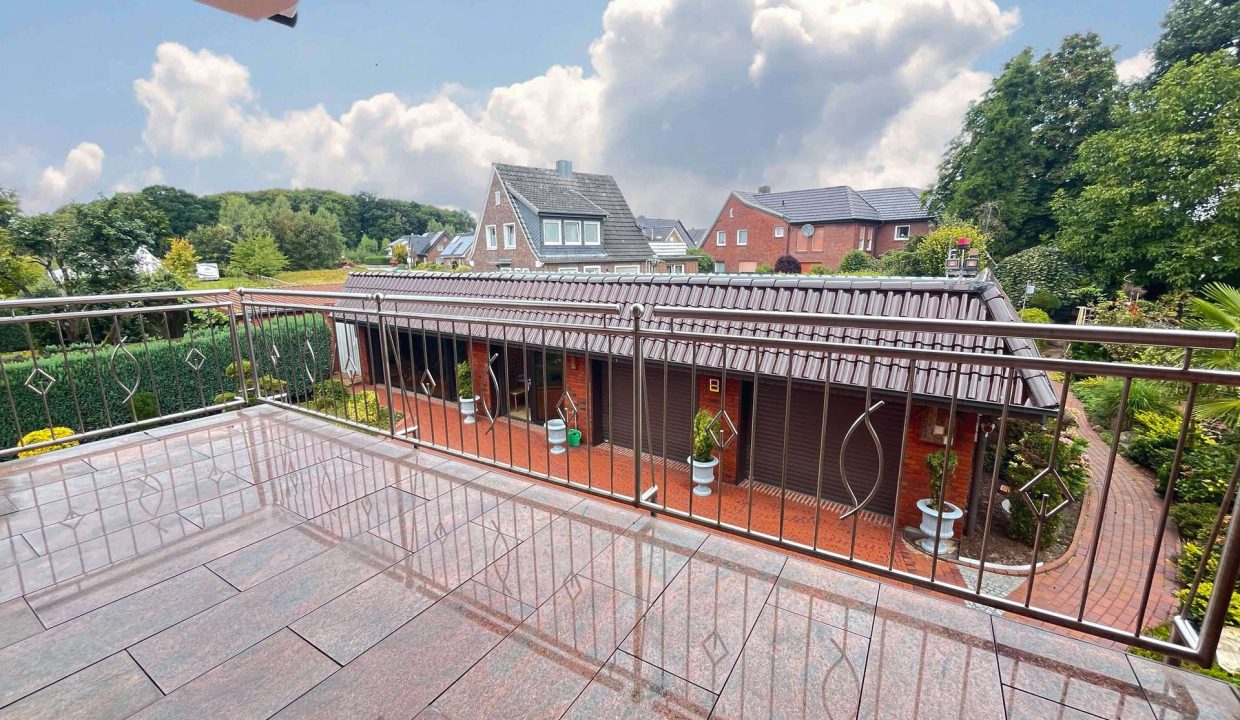 Blick vom Balkon