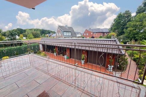 Blick vom Balkon