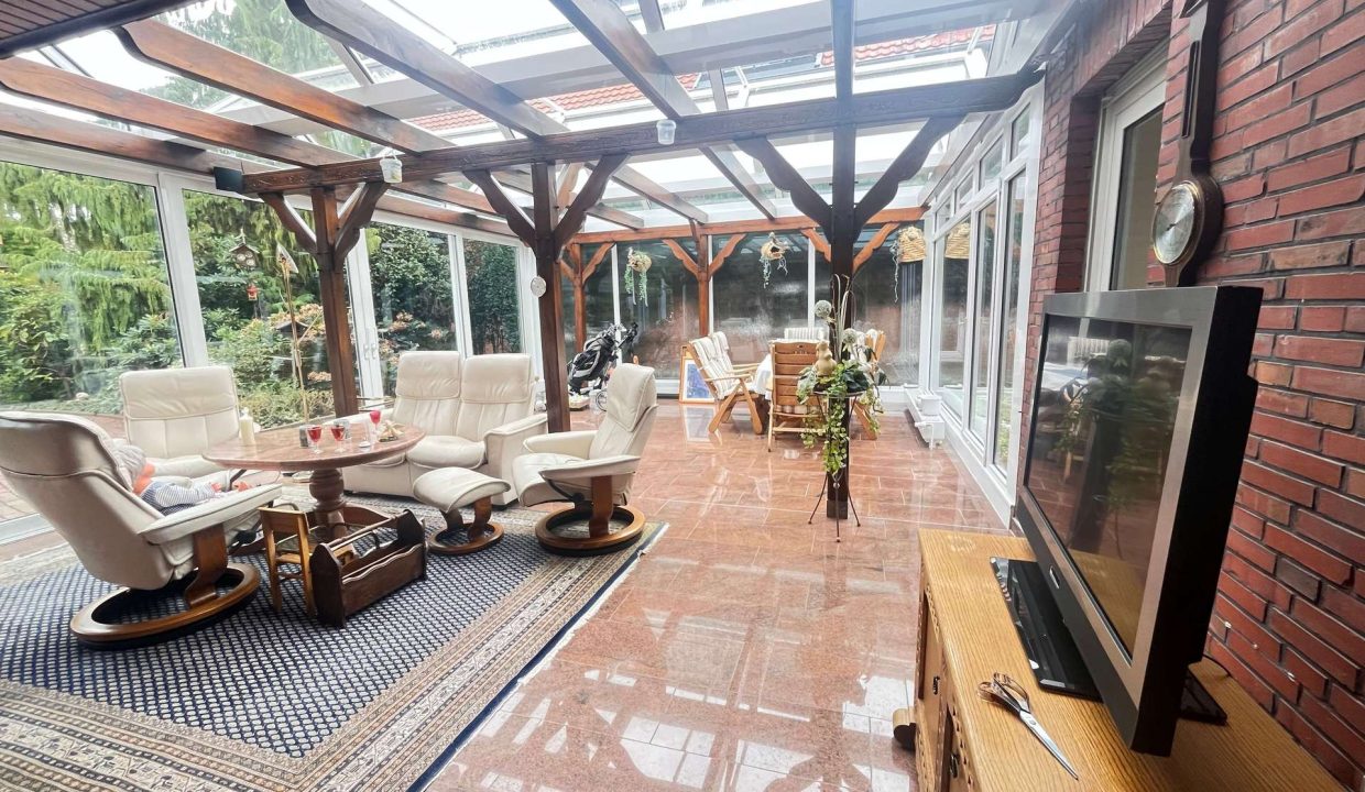 Wintergarten mit Fußbodenheizung