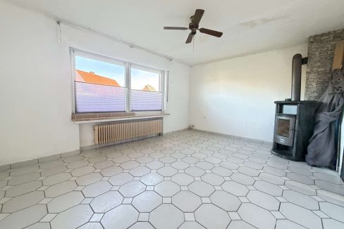 Wohnzimmer mit Kaminofen